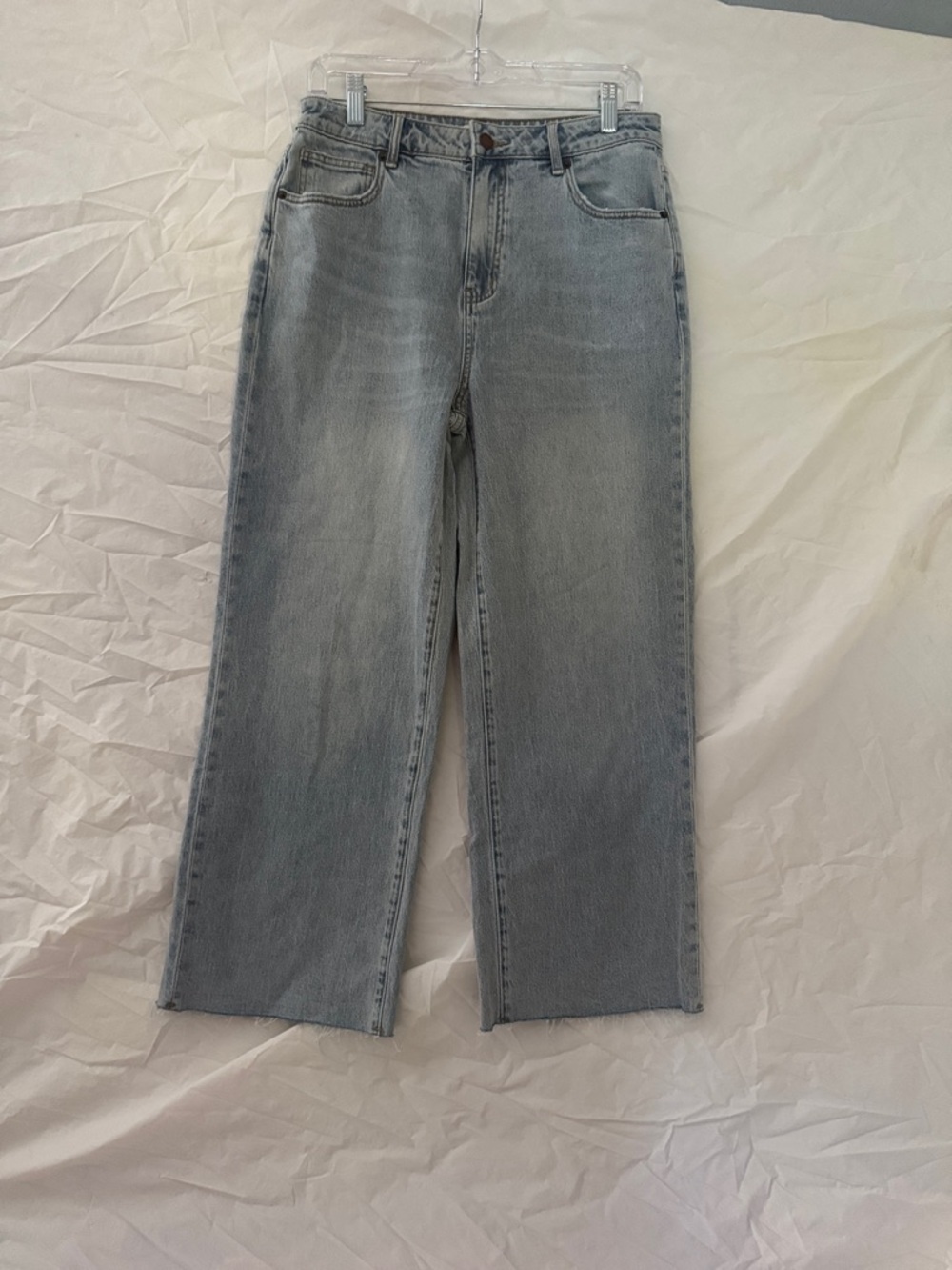 Oliver Logan Wide Leg LightWash Raw Hem Women's Jeans